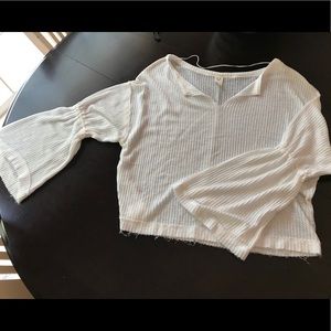 Free people White Bell sleeve Top